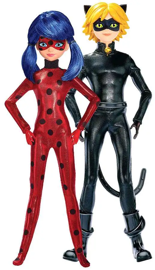 Miraculous Ladybug Cat Noir Doll 10.5 Official Zag Heroez BANDAI