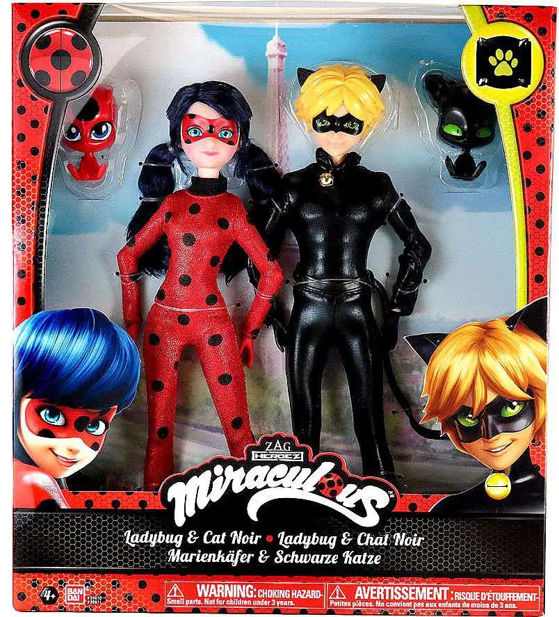 Miraculous Ladybug Cat Noir 10.5 Action Doll NEW