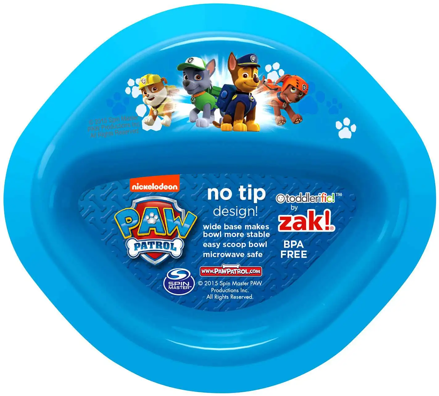 Paw Patrol Toddlerific! 6-Inch No-Tip Bowl