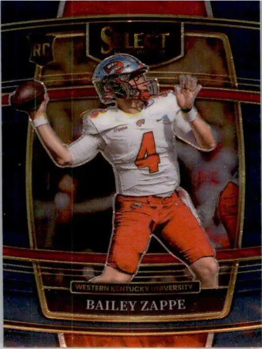 Bailey Zappe Youth Explosion 2022 Panini Select Draft Picks