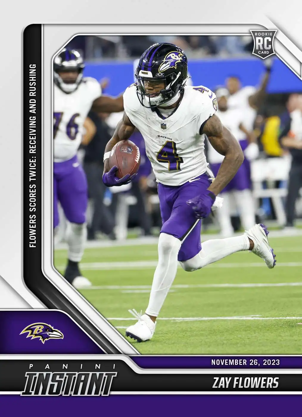 NFL Baltimore Ravens 2023 Panini Instant Football Single Card Zay