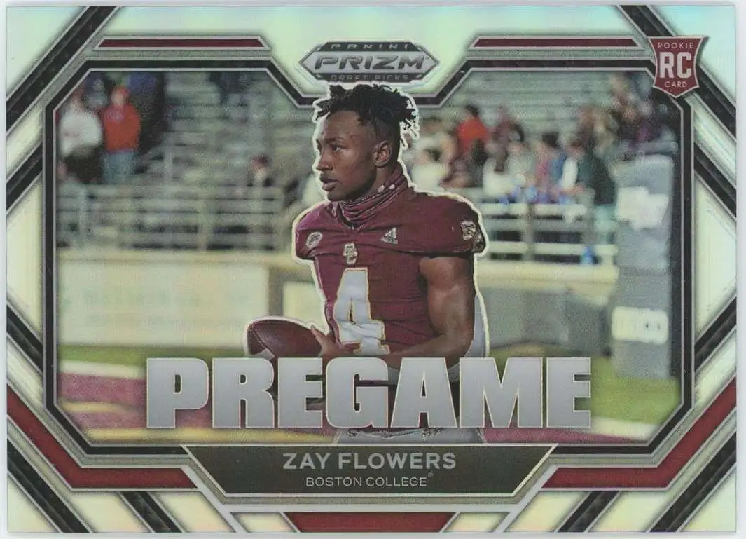 NFL 2023 Panini Prizm Draft Picks Zay Flowers PG-15 [Rookie, Pregame]