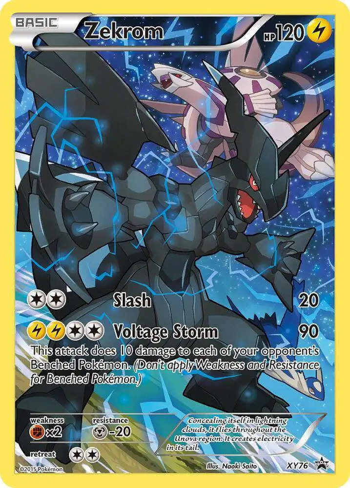 Pokemon Trading Card Game Promo Zekrom XY76 [Holo Full Art] [Moderately Played]