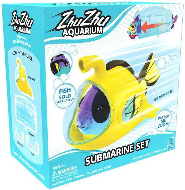 Zhu Zhu Aquarium Submarine Set Interactive Fish Accessory Playset [Fish NOT Included!]