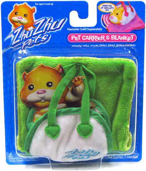 Zhu Zhu Pets Pet Carrier & Blanket Accessory Set [Green, Loose]