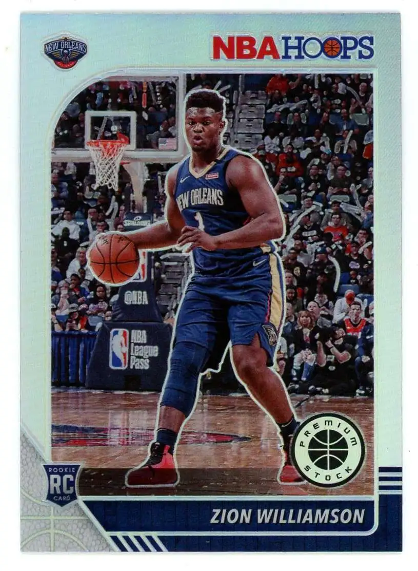 NBA 2019 Hoops Premium Stock Basketball Single Card Silver Zion