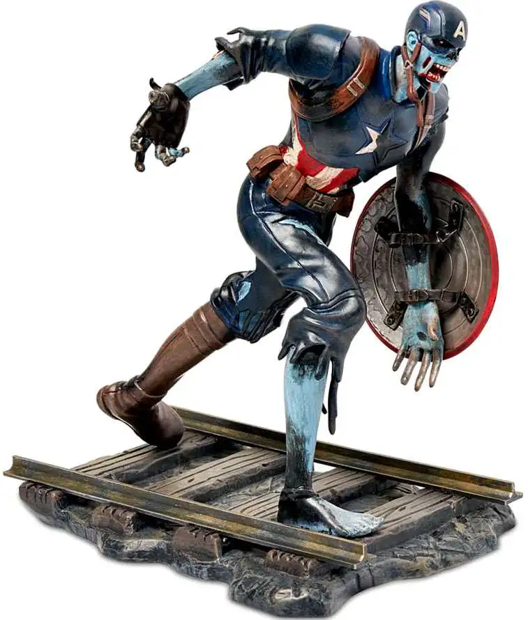 Marvel What If? Zombie Captain America Exclusive 9-Inch PVC Diorama Statue [Damaged Package]