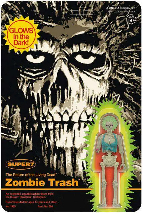 ReAction Return of the Living Dead Zombie Trash Action Figure [Monster Glow]