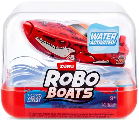 Robo Alive Robo Boats RED Robotic Figure