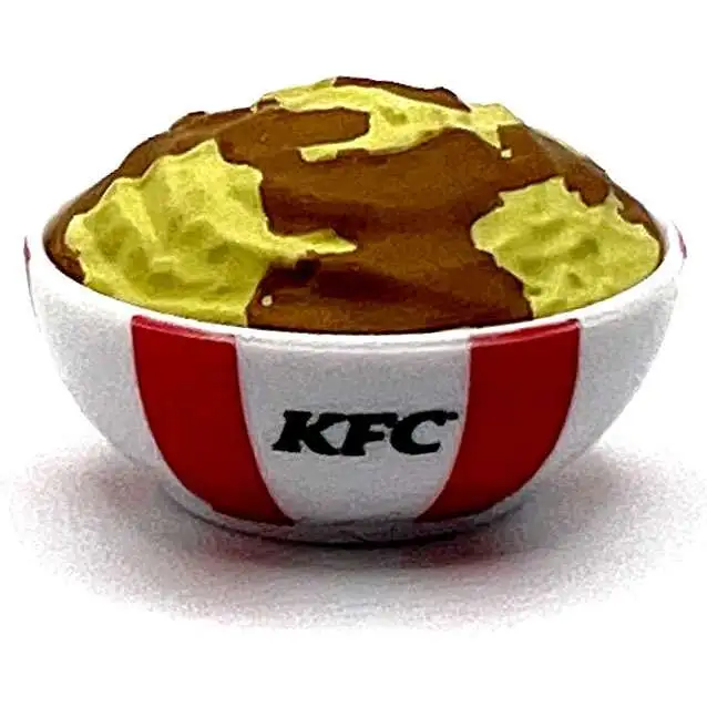 5 Surprise KFC Bowl of Mashed Potatoes 1.5-Inch Rare Mini Food Toy [Loose]