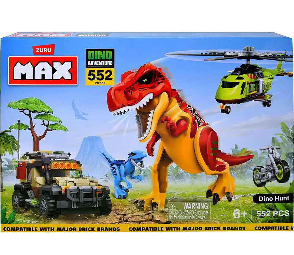 MAX Build More Dino Adventure Dino Hunt Set [552 Pieces]