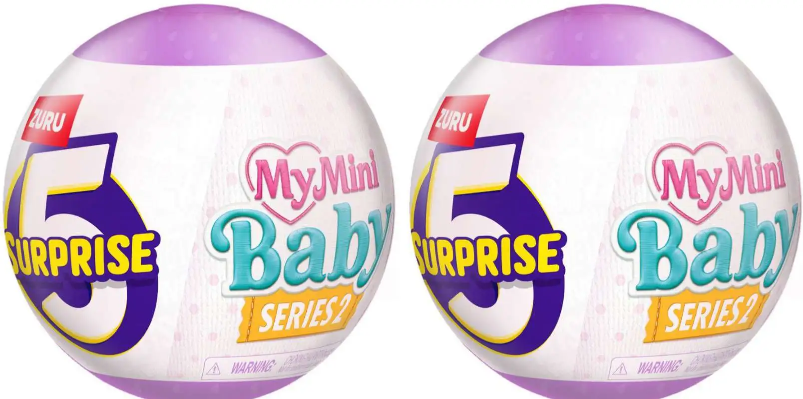 5 Surprise My Mini Baby Series 2 LOT of 2 Mystery Packs