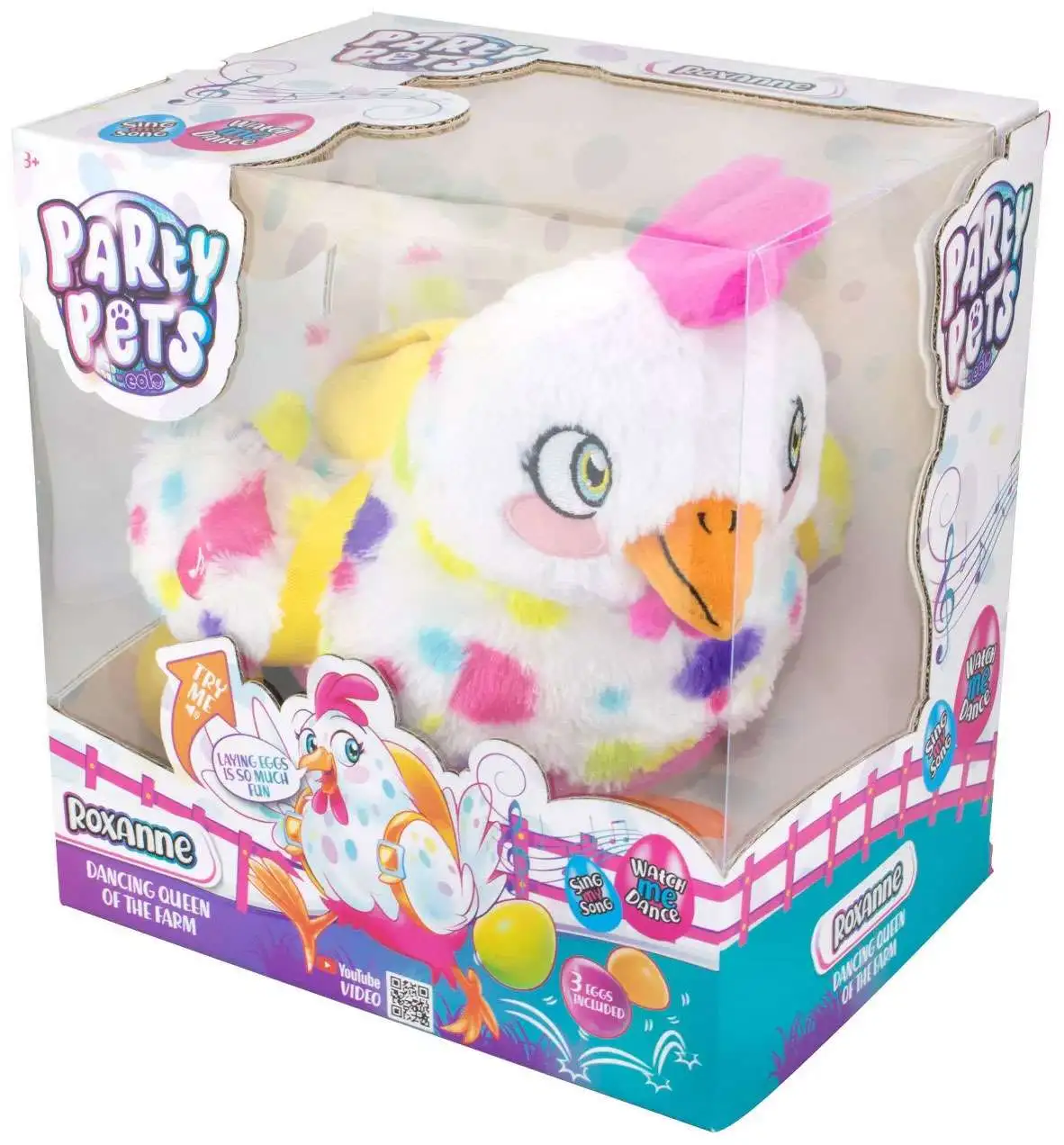 Party Pets Roxanne the Dancing Queen of the Farm Robotic Pet Figure [Pink, Damaged Package]