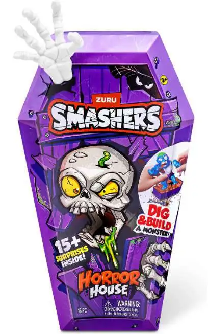 Smashers Horror House Head Scar MEDIUM Mystery Pack [WHITE Hand, 15+ Surprises Inside!]