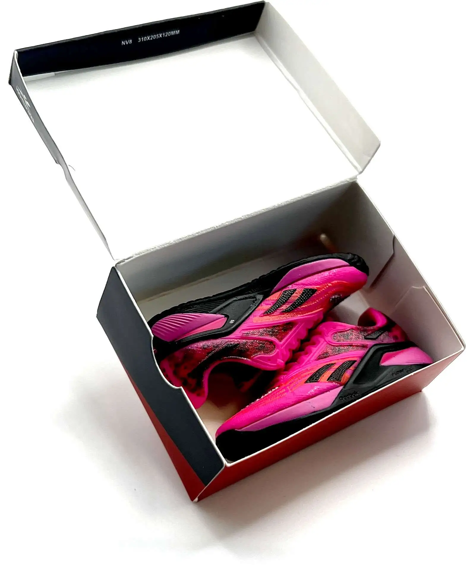 5 Surprise Sneakers Series 1 Reebok Nano X2 Pink & Black Mini Sneakers in Shoebox [Loose]