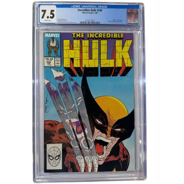 Marvel Incredible Hulk #340 Comic Book [CGC 7.5]
