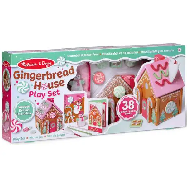 Melissa & Doug Gingerbread House Play Set [Pink]