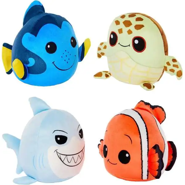 Disney / Pixar Finding Nemo Cuutopia Nemo, Dory, Squirt & Bruce Exclusive 5-Inch Plush 4-Pack