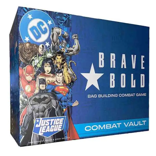DC Brave & Bold Bag Building Combat Game Batman, Superman, Wonder Woman, Flash, Lex Luthor, Clayface, Cheetah & Darkseid Combat Vault (Pre-Order ships August)