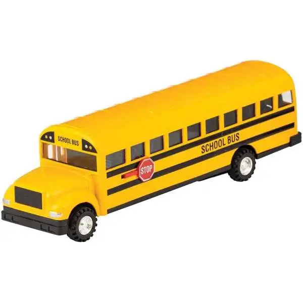 Schylling School Bus Diecast Pull-Back Vehicle