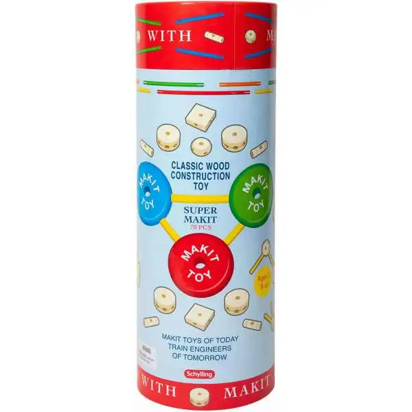 Super Makit Classic Wooden Construction Toy [Damaged Package]