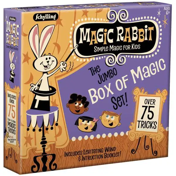 Magic Rabbit Jumbo Box of Magic Kit [Over 75 Easy to Learn Tricks!]