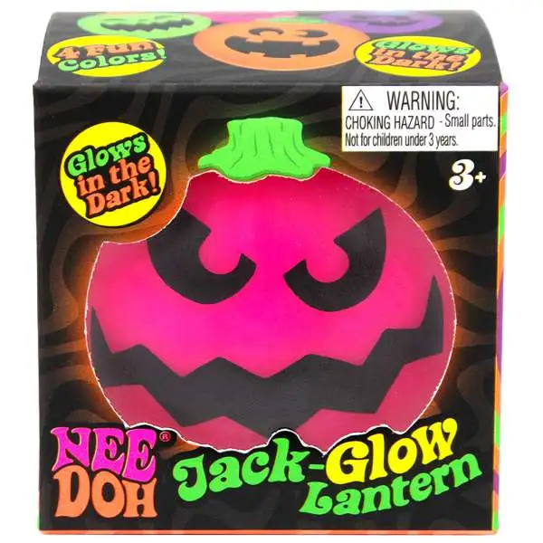 2026 Needohween Jack-Glow-Lantern Stress Ball [1 RANDOM Glow-in-the-Dark Squish]
