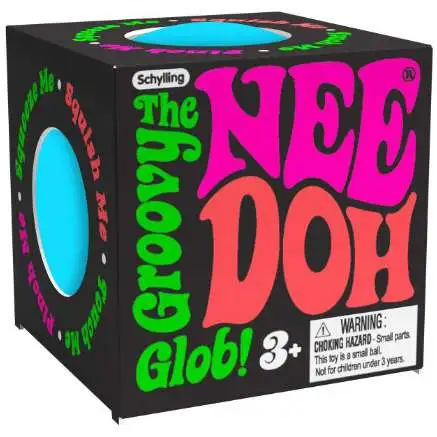 NeeDoh The Groovy Glob Teenie 1.5-Inch Small Stress Ball [1 RANDOM COLOR Stress Ball]