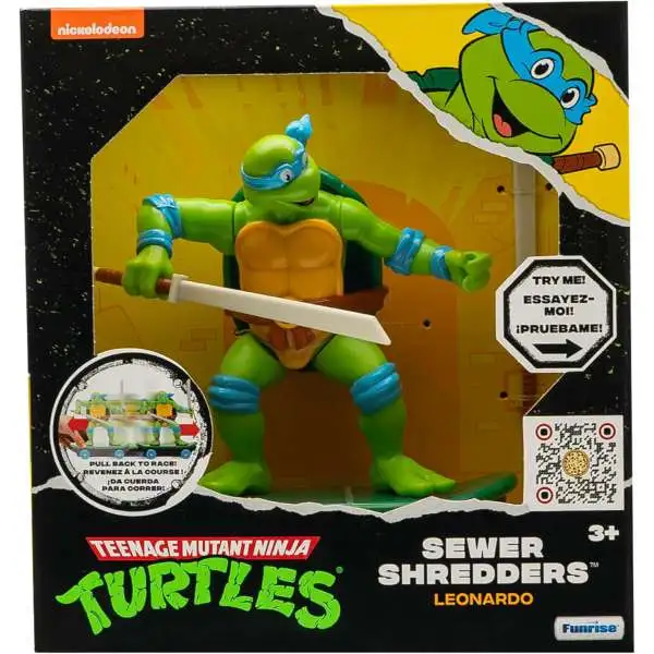 Teenage Mutant Ninja Turtles Classic Edition Sewer Shredders Leonardo 5-Inch Pullback Vehicle