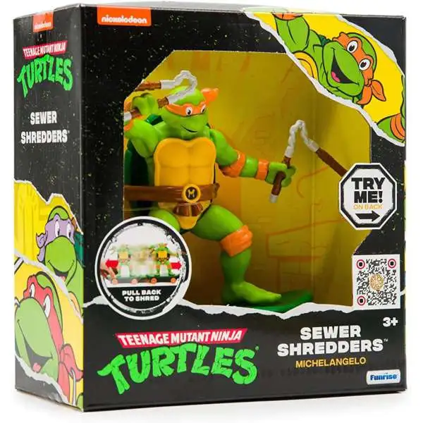 Teenage Mutant Ninja Turtles Classic Edition Sewer Shredders Michelangelo 5-Inch Pullback Vehicle
