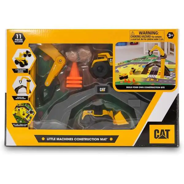 CAT Little Machines Construction Mat 3-Inch Playset