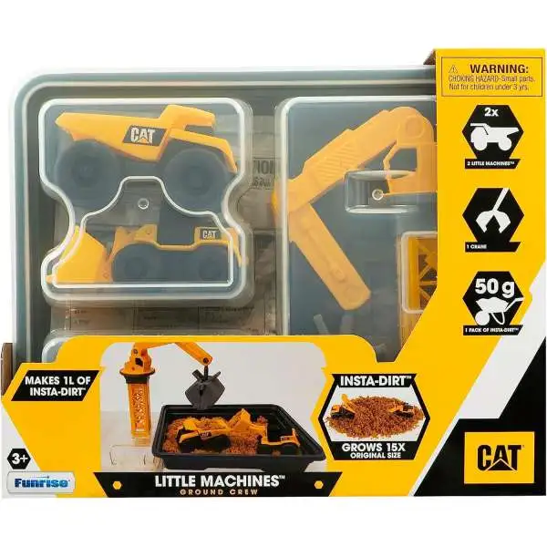 CAT Little Machines Ground Crew 3-Inch Playset