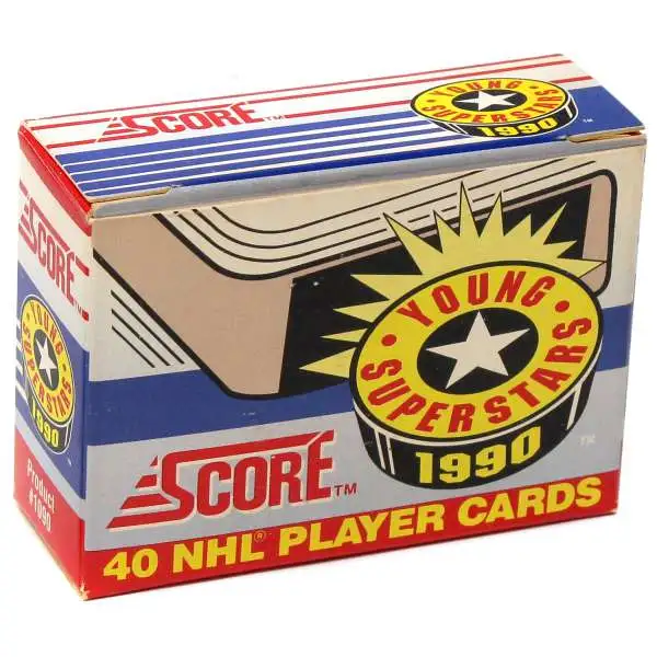 NHL Score 1990 Young Superstars Trading Card HOBBY Box [40 Cards]