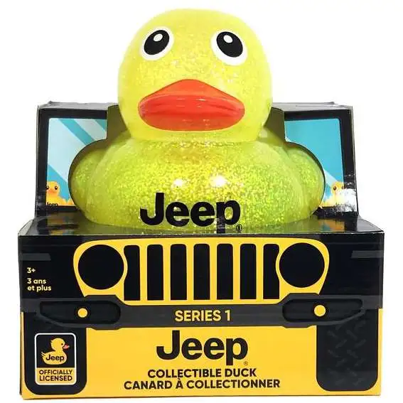 Jeep YELLOW GLITTER 7-Inch Collectible Duck