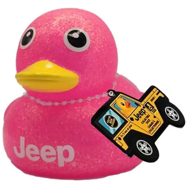Jeep PINK GLITTER 7-Inch Collectible Duck
