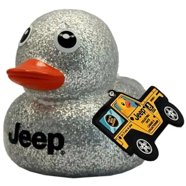 Jeep SILVER GLITTER 7-Inch Collectible Duck