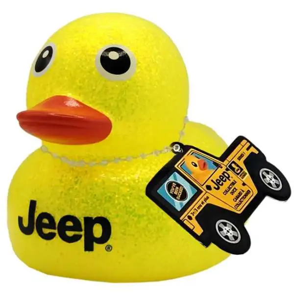 Jeep YELLOW GLITTER 7-Inch Collectible Duck