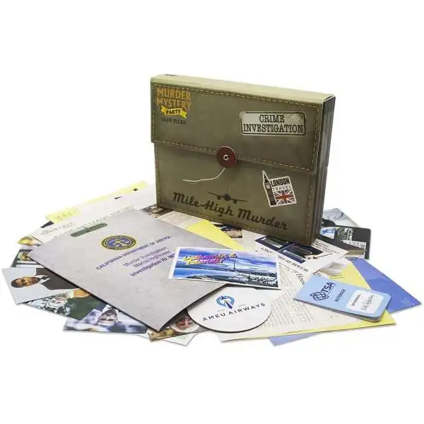 Crime Investigation Detective Stories Mile-High Murder Murder Mystery Party Game