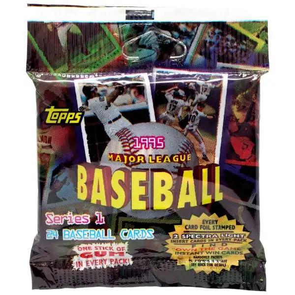 MLB Topps 1995 Series 1 Baseball Trading Card JUMBO Pack [24 Cards]