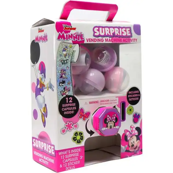 Disney Minnie Mouse Surprise Vending Machine Activity Mystery 12-Pack [Includes Stickers & Tattoos]