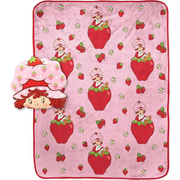 Strawberry Shortcake Nogginz Pillow & Travel Blanket Set
