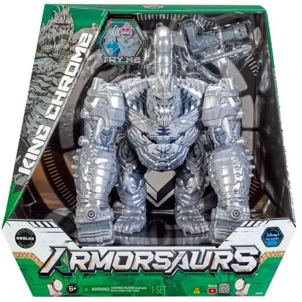 Disney Armorsaurs King Chrome Action Figure with Sound