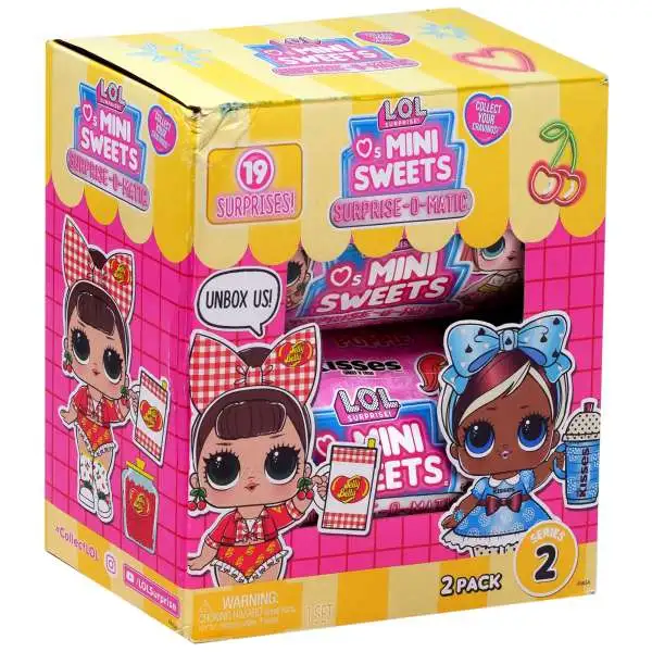 LOL Surprise Loves Mini Sweets Series 2 Surprise-O-Matic Surprise Doll Hershey's Kisses & Jelly Belly Mystery 2-Pack