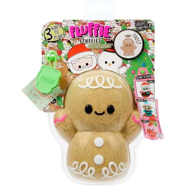 Fluffie Stuffiez Holiday Gingerbread Man SMALL Plush