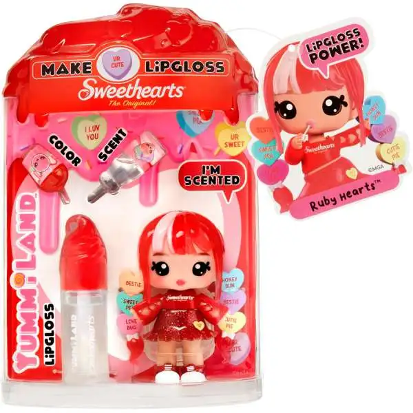 Yummiland Make Lipgloss Sweethearts The Original RUBY Hearts Doll [Scented!]