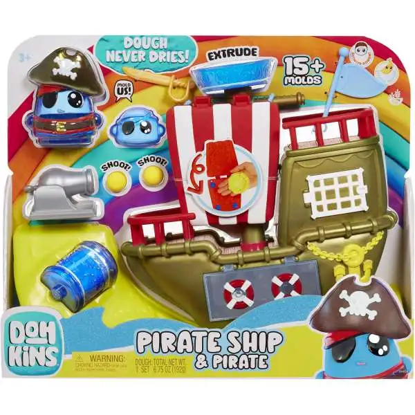 DohKins Pirate Ship & Pirate Playset