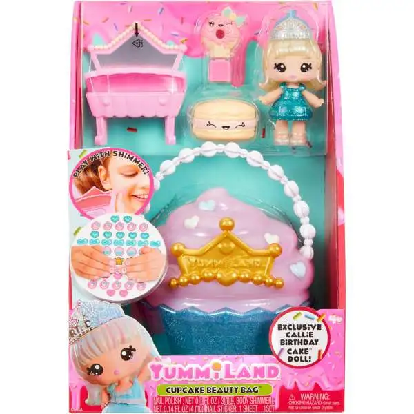 Yummiland Cupcake Beauty Bag Playset [Callie Birthday Cake Doll!]