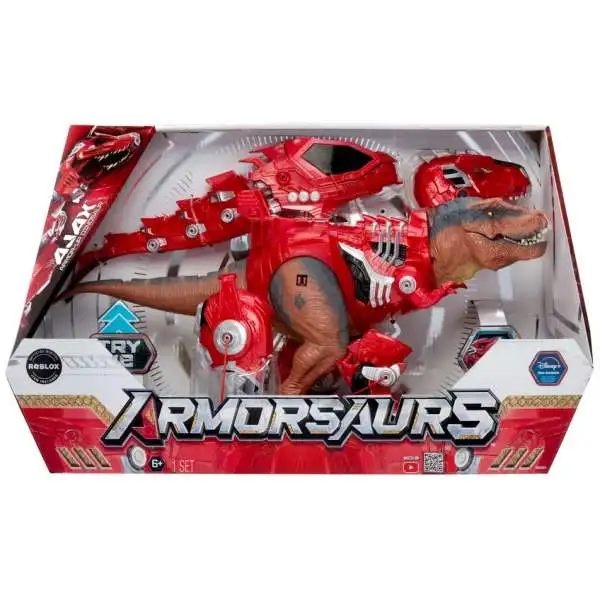 Disney Armorsaurs Armor-Up Dinosaur Ajax Action Figure with Sound [Digital Roblox Item Included!]