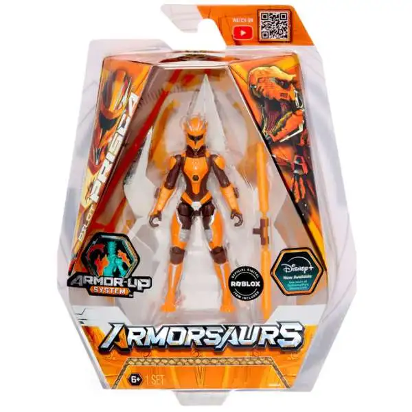 Disney Armorsaurs Armor-Up System Prisca Silva Action Figure [Raptor Pilot, Digital Roblox Item Included!]