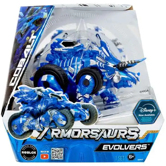 Disney Armorsaurs Evolvers Cobalt Transforming Vehicle [Digital Roblox Item Included!]